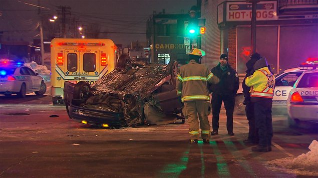 Un homme a été blessé dans un accident survenu dans l'arrondissement Villeray-Saint-Michel-Parc-Extension