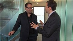 L'entrepreneur Alexandre Taillefer en compagnie de Gérald Fillion