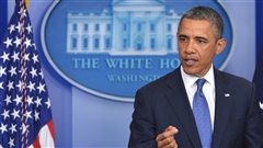Le pr�sident am�ricain Barack Obama