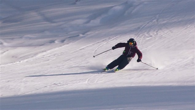 Skieur à Val-Neigette