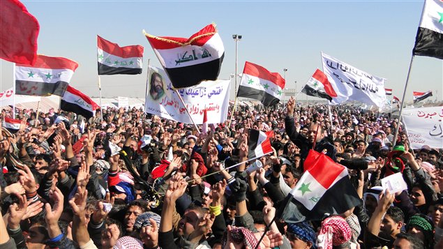 Manifestation à Ramadi, à l'ouest de Bagdad