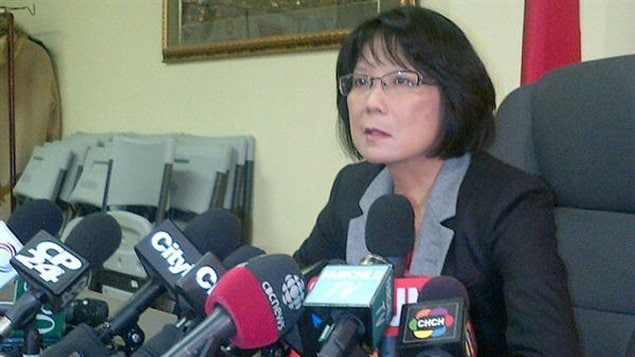 Olivia Chow est atteinte de paralysie faciale.
