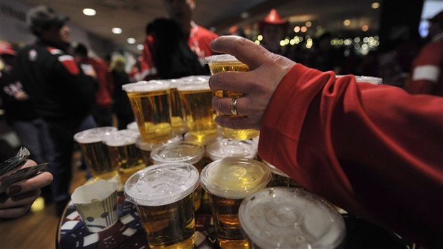 Bière et hockey