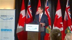 Le premier ministre de l'Onatario, Dalton McGuinty, parle pour la premi�re fois en public depuis l�annonce de son d�part.