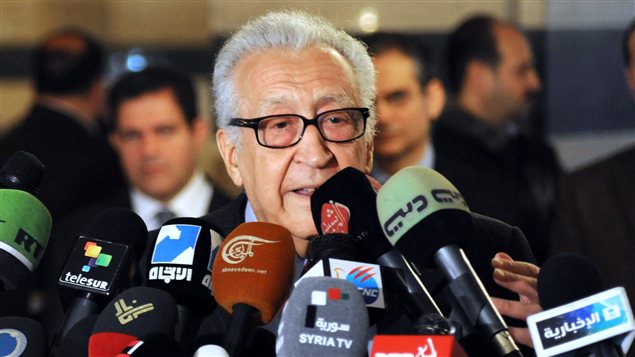Lakhdar Brahimi à Damas (archives)