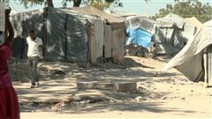 Un camp de d�plac�s � Port-au-Prince