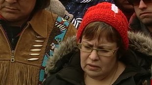 La chef de la réserve d'Attawapiskat, Theresa Spence