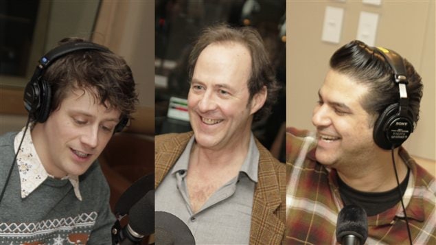 Olivier Morin, Claude Poissant et Bloodshot Bill | © Radio-Canada / Philippe Couture Olivier Morin, Claude Poissant et Bloodshot Bill | © Radio-Canada / Philippe Couture