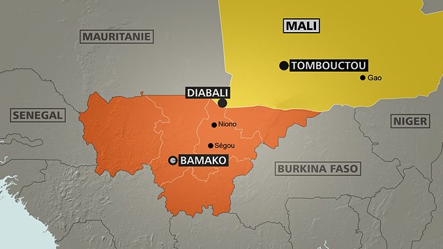 Carte du mali