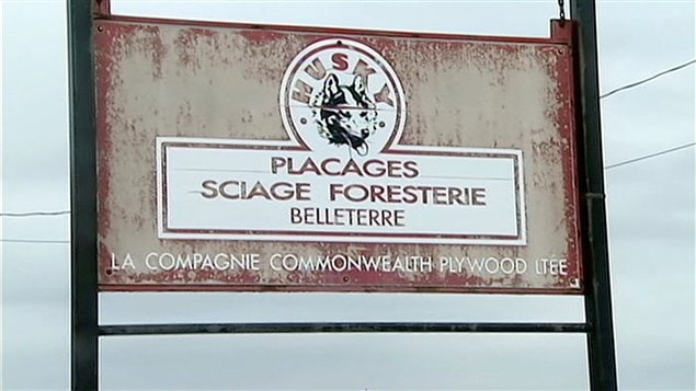 L'usine de Commonwealth Plywood à Belleterre