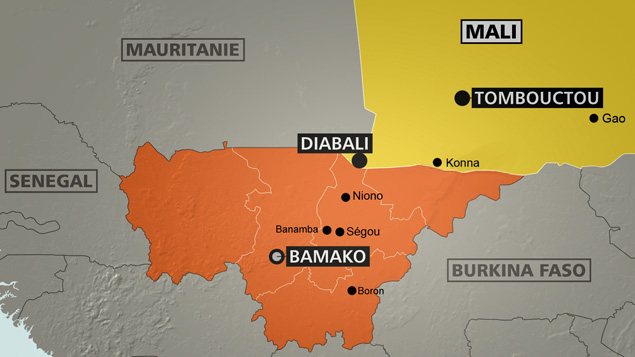 Carte du Mali