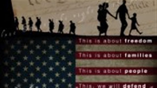 Le logo de l'évènement Guns Across America, prévu partout aux États-Unis samedi