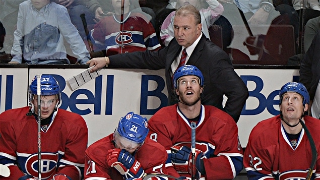 Michel Therrien, à son premier match à son retour derrière le banc du Canadien