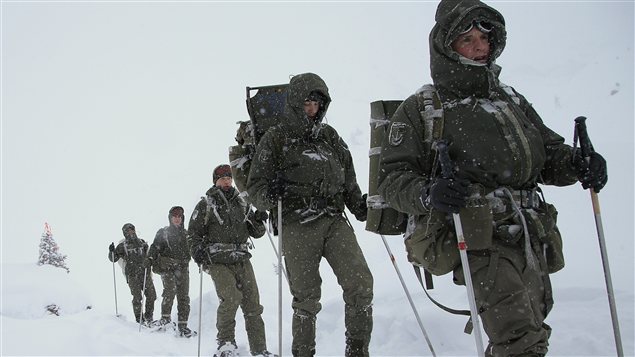 Des soldats Autrichiens à l'entraînement