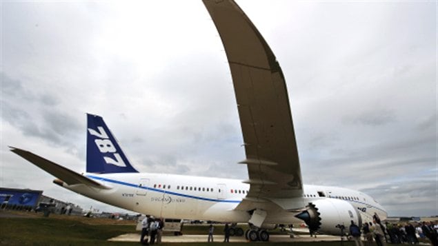 Un Boeing Dreamliner à Farnborough