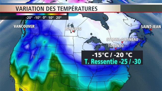 Une vague de temps froid frappe la région.