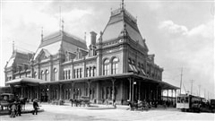 La station Bonaventure desservie par la compagnie Grand Tronc, en 1847. / Wikipédia La station Bonaventure desservie par la compagnie Grand Tronc, en 1847. / Wikipédia