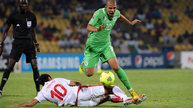 Match Tunisie-Alg�rie lors de la Coupe d'Afrique des Nations
