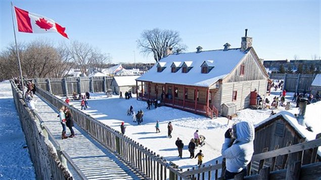 Le Fort Gibraltar accueil les visiteurs la semaine du Festival du Voyageur.
