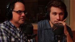 St�phane Dompierre et Gabriel Nadeau-Dubois  �Radio-Canada/Marie-Sandrine Auger