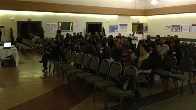 Soirée de sensibilisation à la maladie de l'alzheimer au centre Caboto de Winnipeg, le 24 janvier 2013.
