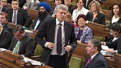 Stephen Harper au Parlement, le 28 janvier.