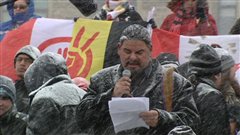 Le chef de la Première nation de Serpent River, Isadore Day