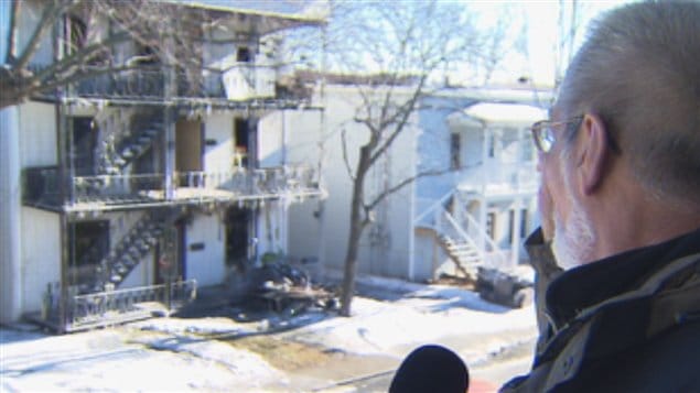Un témoin de l'incendie de la rue Gillepsie à Sherbrooke