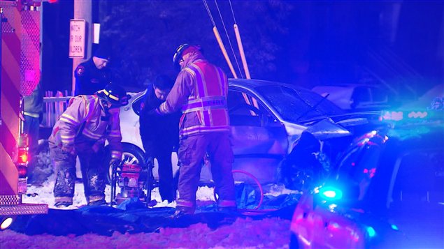 Accident de la route à Kahnawake