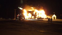Incendie d'une maison à l'Ascension