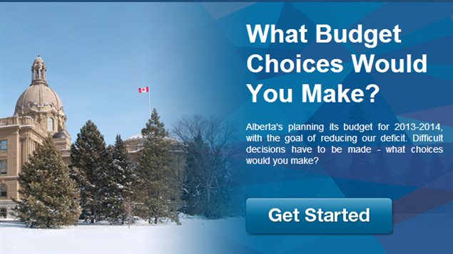 Page d'accueil du site web budgetchoice.ca