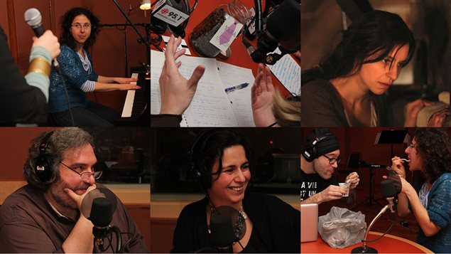 Le plateau du vendredi du 1er f�vrier 2013  �Radio-Canada/Marie-Sandrine Auger