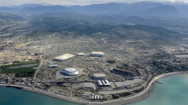 Vue aérienne de Sotchi