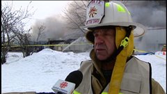 Selon le chef du Service des incendies, Aurèle Constantineau, la fromagerie est une perte totale.