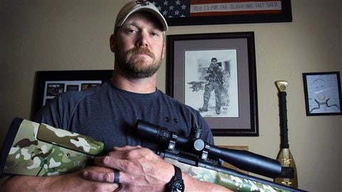 L'ancien tireur d'élite Chris Kyle photographié en avril 2012