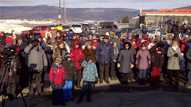 150 personnes ont bravé le froid à Gaspé