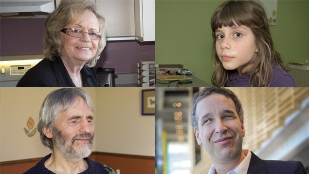 Pendant l'émission À perte de vue, nous entendons les témoignages de Réjeanne, Éliane, François et Luc. Pendant l'émission À perte de vue, nous entendons les témoignages de Réjeanne, Éliane, François et Luc.