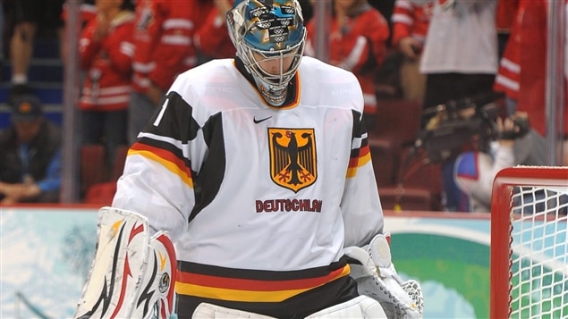 Le gardien allemand Thomas Greissl aux JO de Vancouver