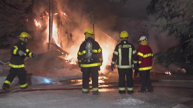 Les pompiers de Saint-Joseph-de-Beauce sont intervenus dimanche soir.