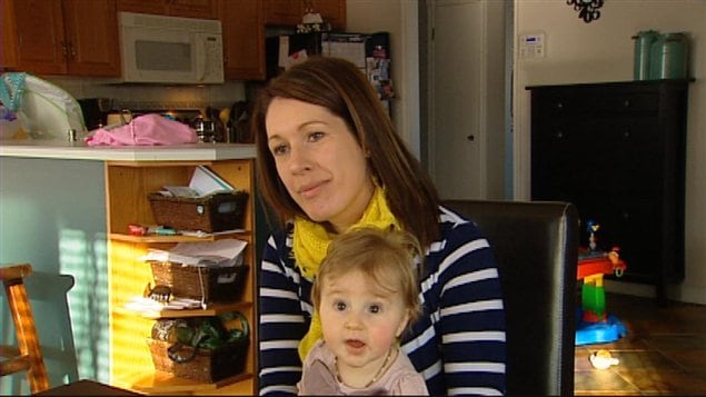Meyranie Giroux a choisi d'allaiter son bébé.