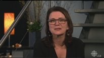 Marie-Th&eacute;rèse Fortin boulevers&eacute;e