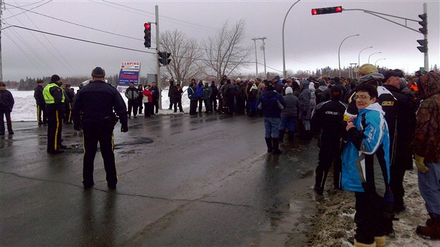 Manifestation à Tracadie-Sheila