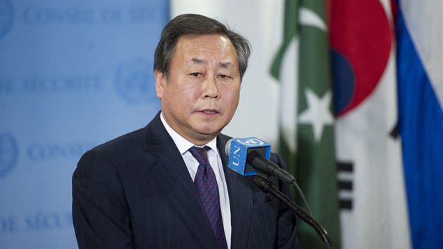 Le ministre des Affaires étrangères de la Corée du Sud, Kim Sung-hwan