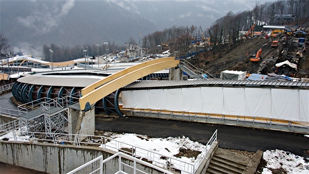Le centre de glisse Sanki près de Sotchi