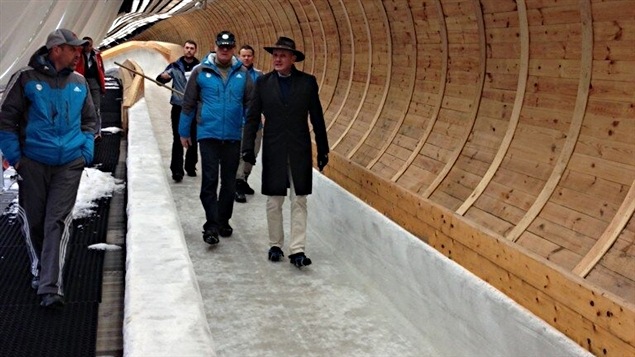 Le président de la FIBT inspecte la piste de Sanki