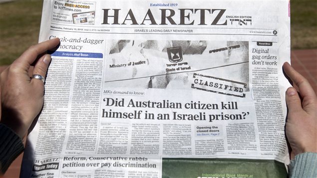 Le journal Haaretz s'interroge : « Le citoyen australien s'est-il suicidé en prison ? »