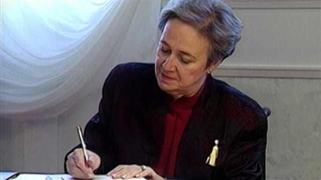 Lise Thibault alors qu'elle était lieutenante-gouverneure.