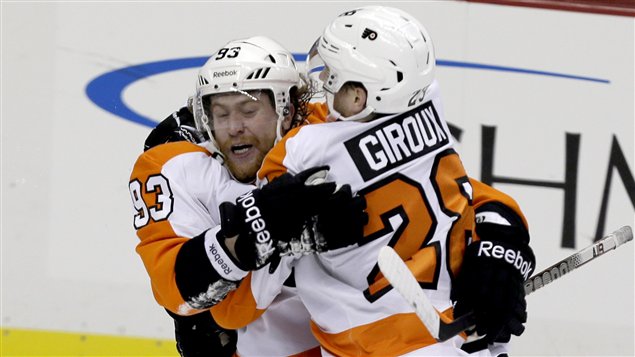 Jakub Voracek et Claude Giroux.