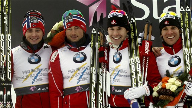 Hattestad, Northug, Harvey et Kershaw à Olso