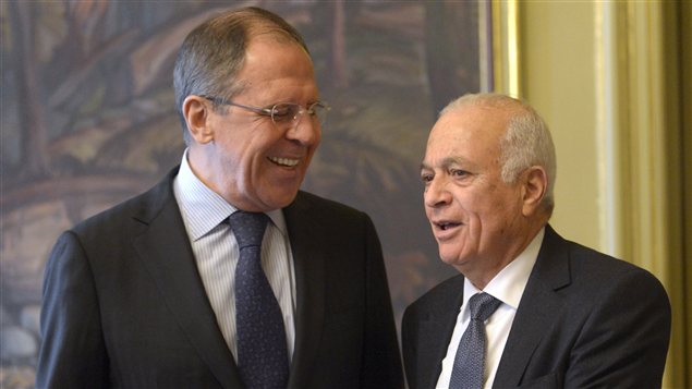 Sergueï Lavrov et Nabil Al-Arabi à Moscou